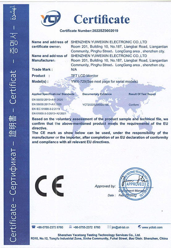 CE Product Certificates