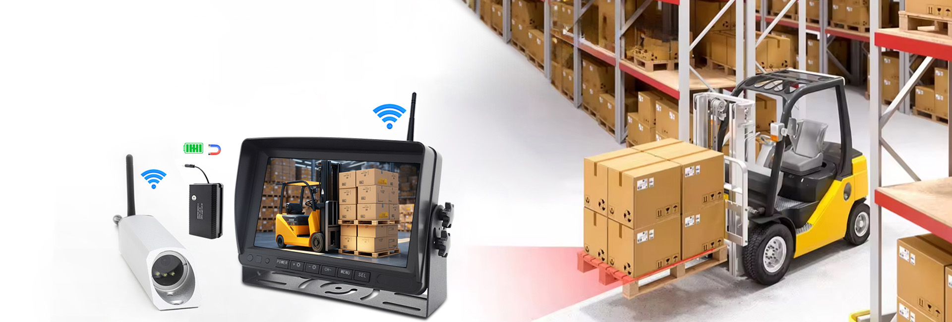 forklift blind spot cameras