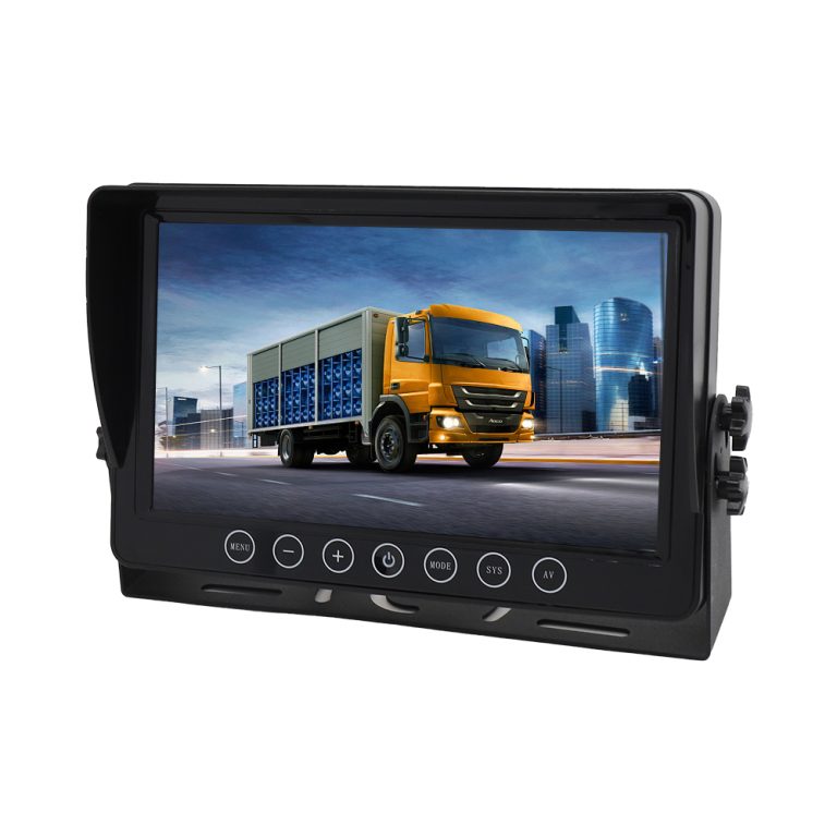 9 Inch Quad View AHD CVBS Monitor for Truck Rear View System-4