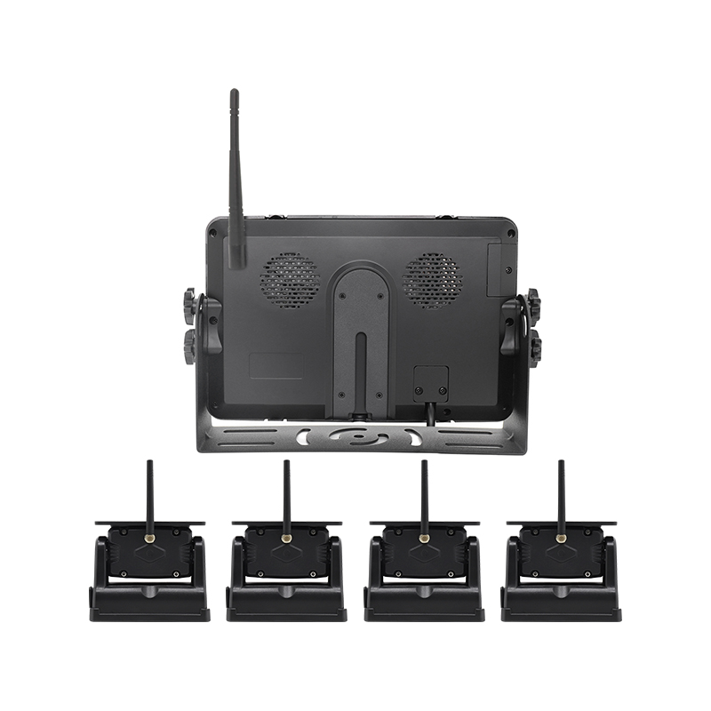 7″ Wireless And Monitor 4CH Rear Camera System-4