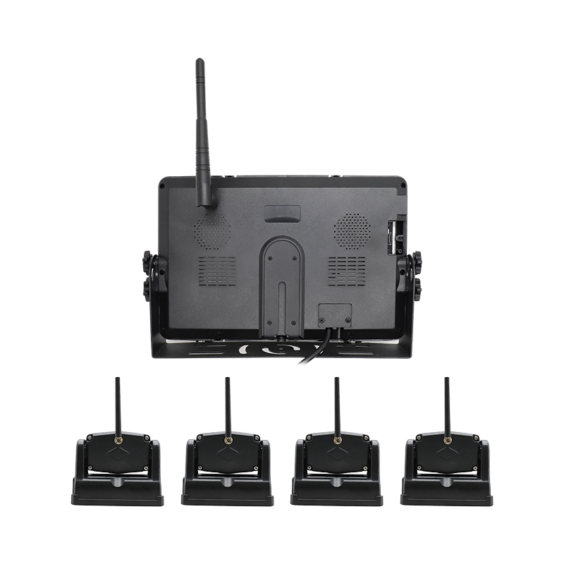 9″ Four Channelcar Monitor Wireless Car Camera System-2