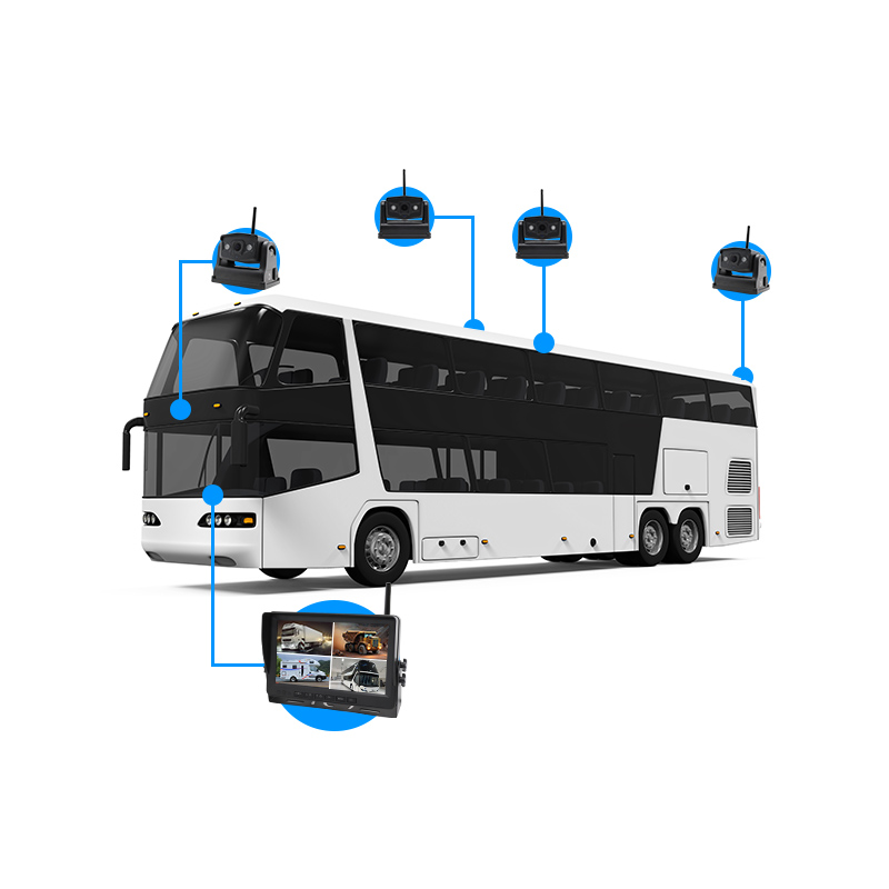 9″ Four Channelcar Monitor Wireless Car Camera System
