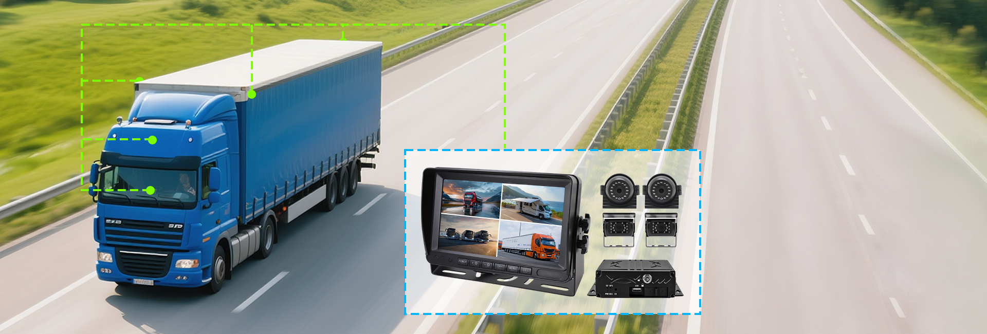 Multi-LED truck reversing cameras